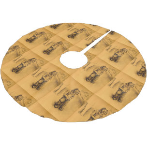 Ich bin verloren in Le Tianguie, Mexiko Polyester Weihnachtsbaumdecke