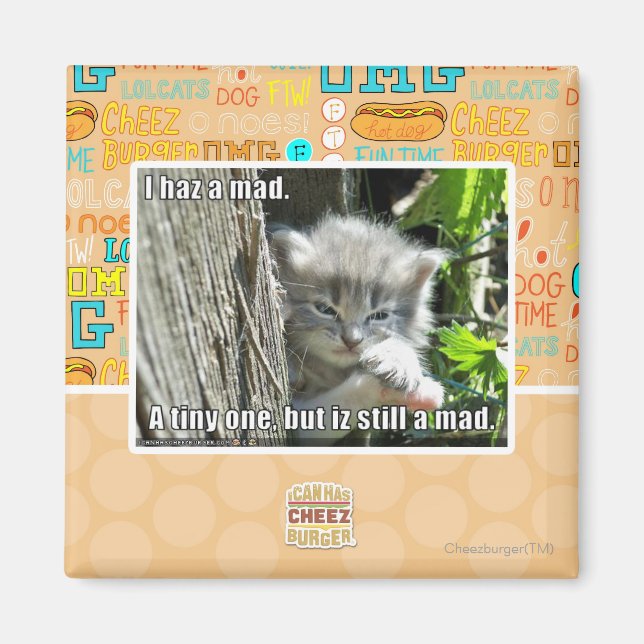 Ich bin verrückt magnet (Vorne)