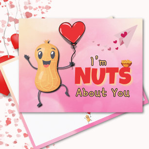 Ich bin verrückt nach dir am Valentinstag Feiertagspostkarte