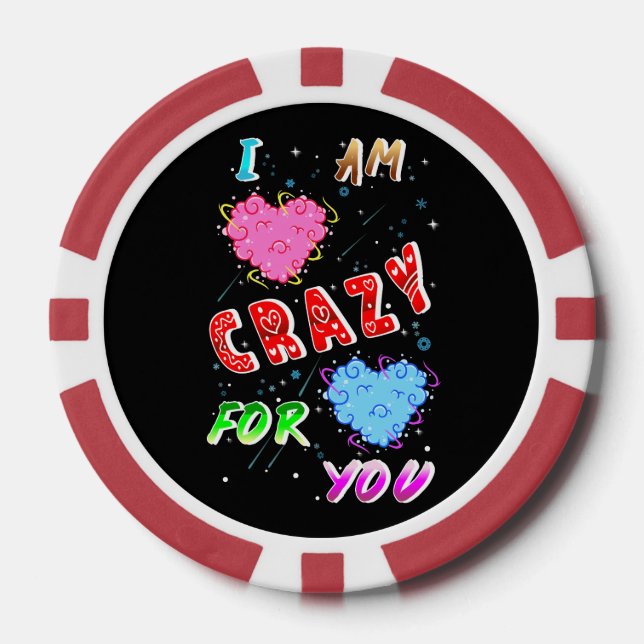 Ich bin verrückt nach dir pokerchips (Vorderseite)