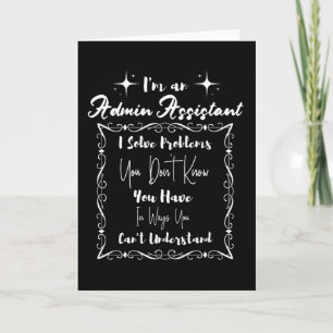 Ich bin Verwaltungsassistent. Admin Professionals  Karte