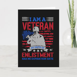 Ich bin Veteran - Das perfekte US-Hero-Geschenk Karte
