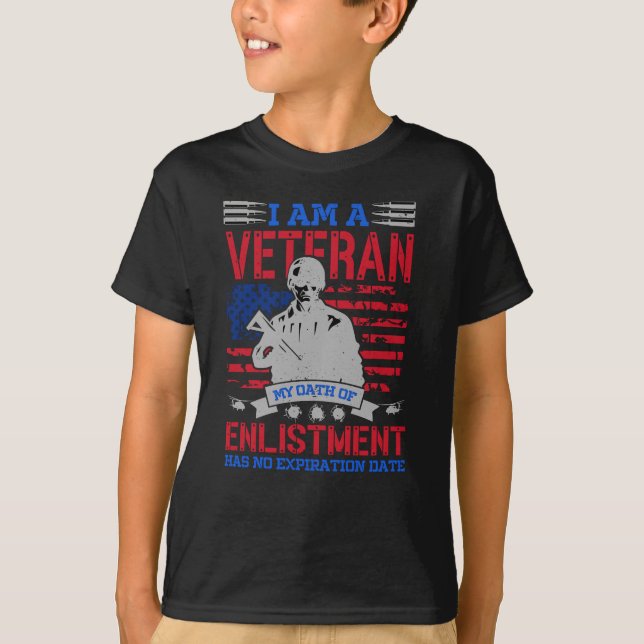 Ich bin Veteran - Das perfekte US-Hero-Geschenk T-Shirt (Vorderseite)