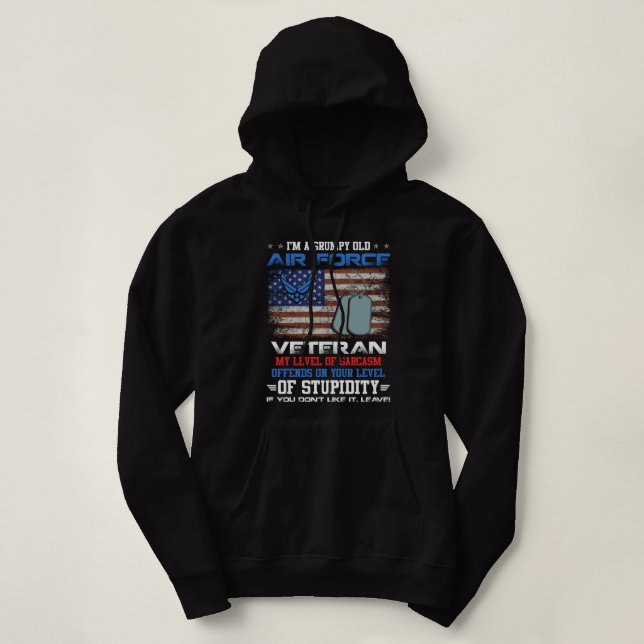 Ich bin Veteran der alten Luftwaffe für Männer ode Hoodie (Design vorne)