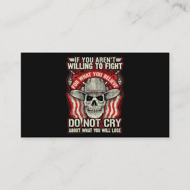 Ich bin Veteran ExArmy diente dem Opfer des Respek Visitenkarte (Vorderseite)