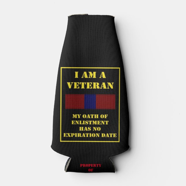 ICH BIN VETERAN FLASCHENKÜHLER (Vorderseite)