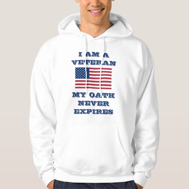 Ich bin Veteran Hoodie (Vorderseite)