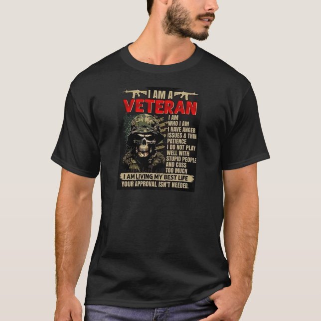 ICH BIN VETERAN T-Shirt (Vorderseite)