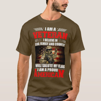 Ich bin Veteran und glaube an die Familie und das  T-Shirt