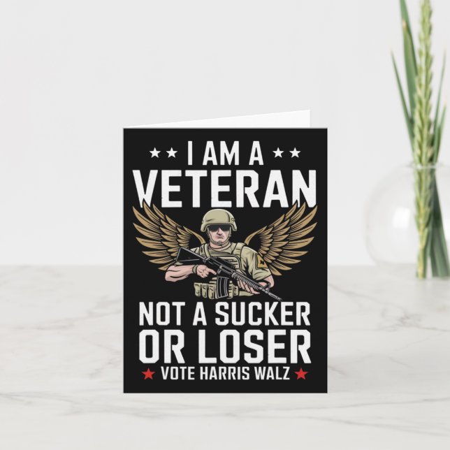 Ich bin Veteran und kein Sucker oder Loser, Harris Karte (Vorderseite)
