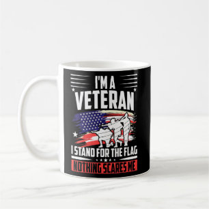 Ich bin Veteran und stehe für die Fahne nichts Sca Kaffeetasse