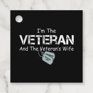 Ich bin Veteran und Veteran-Ehefrau Geschenkanhänger