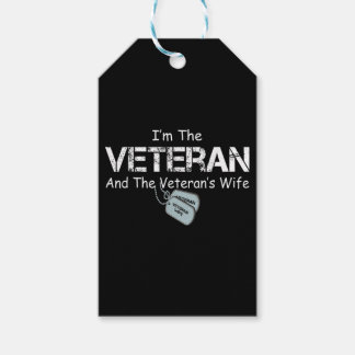 Ich bin Veteran und Veteran-Ehefrau Geschenkanhänger