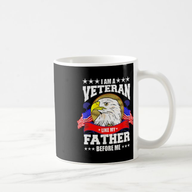 Ich bin Veteran wie mein Vater vor mir Kaffeetasse (Rechts)