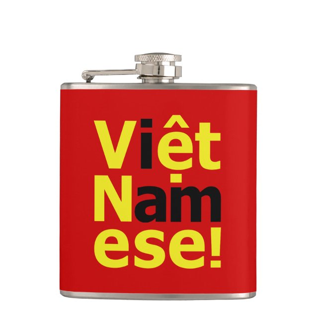 Ich bin Viborett Namese! Flachmann (Vorderseite)