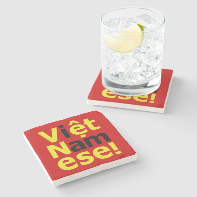 Ich bin Viborett Namese! Steinuntersetzer (Seitenansicht)