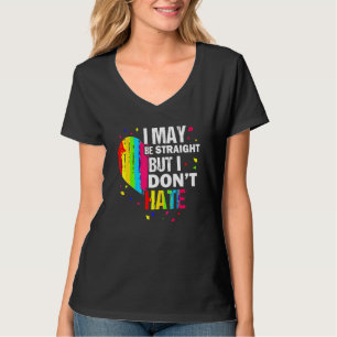 Ich bin vielleicht gerade, aber ich hasse nicht Ga T-Shirt