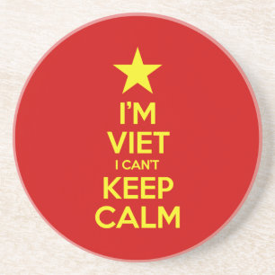 Ich bin Vietnam, ich kann nicht Ruhe Behalten habe Sandstein Untersetzer
