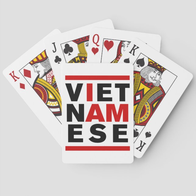 ICH BIN VIETNAMESE SPIELKARTEN (Rückseite)