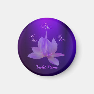 Ich bin Violette Flamme mit Lotus Magnet