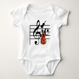 Ich bin Violin_ Baby Strampler