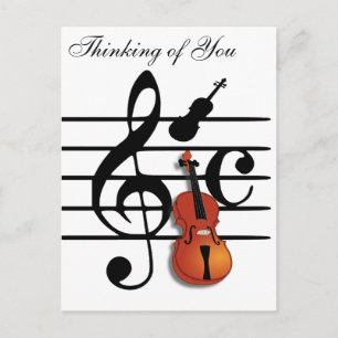 Ich bin Violin_ Postkarte