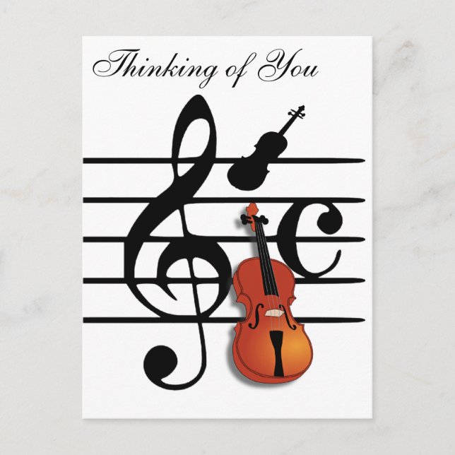 Ich bin Violin_ Postkarte (Vorderseite)