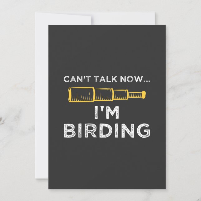 Ich bin Vogelbeobachtung Einladung (Vorderseite)