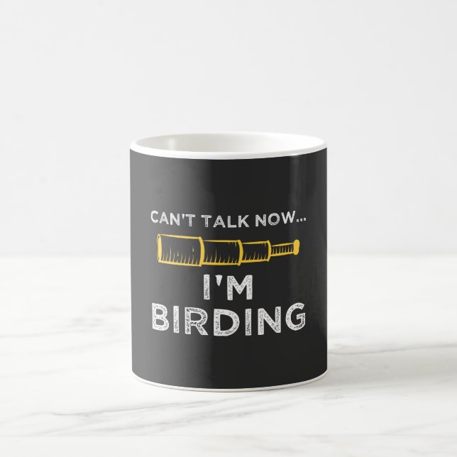 Ich bin Vogelbeobachtung Kaffeetasse (Mittel)