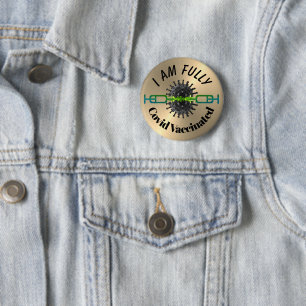 Ich bin voll geimpftes Button Button Abzeichen