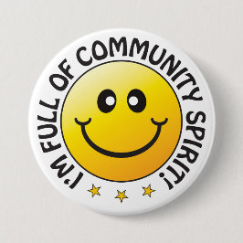 Ich bin voll von Community Spirit Abzeichen Button