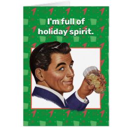 Ich bin voll von Urlaubsgeist. Grußkarte
