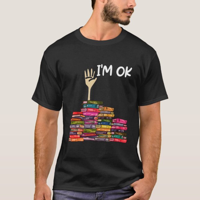 Ich bin voller Bücher T-Shirt (Vorderseite)