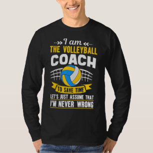 Ich bin Volleyball-Trainersport T-Shirt