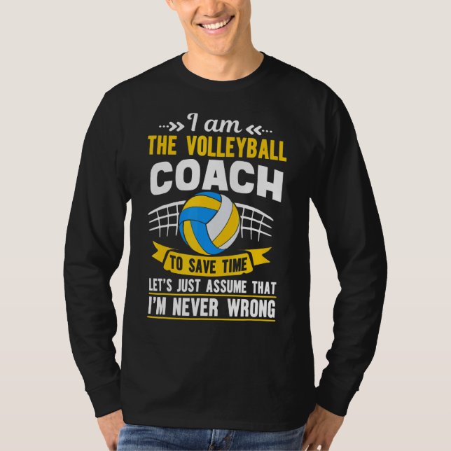 Ich bin Volleyball-Trainersport T-Shirt (Vorderseite)