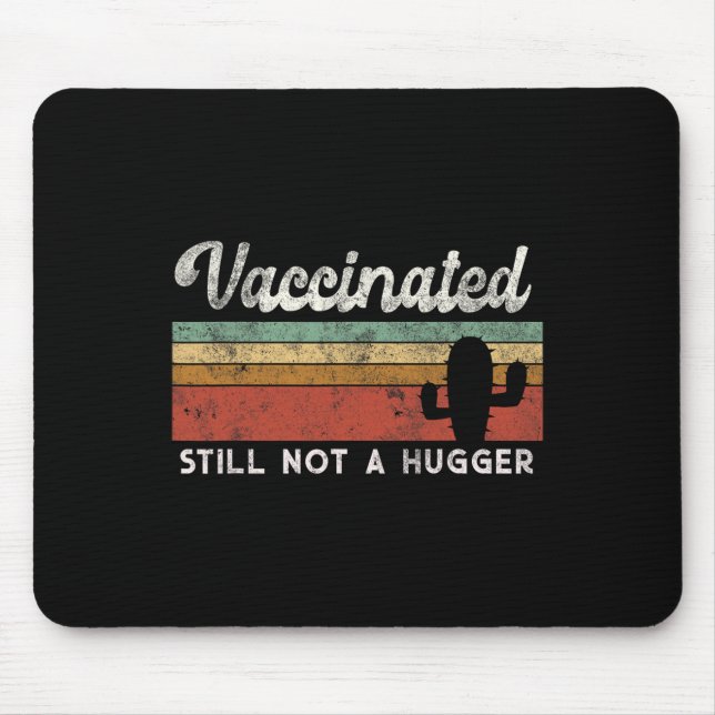 Ich bin vollständig geimpft Lustiger kostenloser U Mousepad (Vorne)