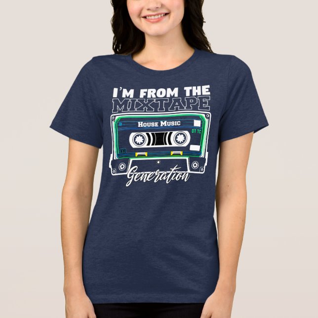 Ich bin vom Mixtape Generation (House music) Tri Tri-Blend Shirt (Vorderseite)