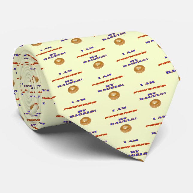 Ich bin von Bagels angetrieben Krawatte (Gerollt)
