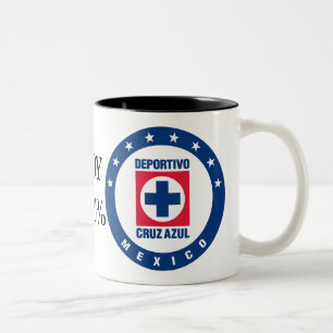 Ich bin von dem Blauen Kreuz Zweifarbige Tasse