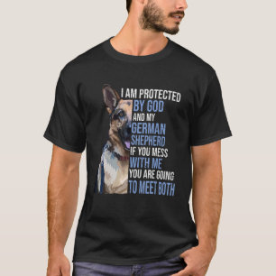 Ich bin von Gott und meinem deutschen Schäferhund T-Shirt