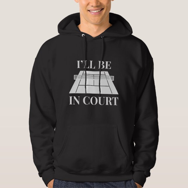 Ich bin vor Gericht Hoodie (Vorderseite)