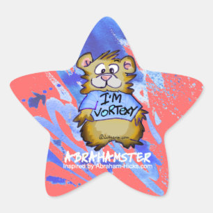Ich bin Vortexy Abrahamster Star Stern-Aufkleber