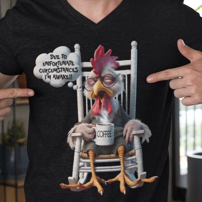 Ich bin wach! Kaffee benötigen T-Shirt (Von Creator hochgeladen)