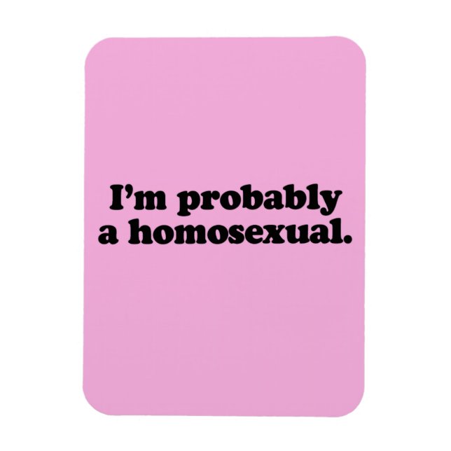 ICH BIN WAHRSCHEINLICH EIN HOMOSEXUAL MAGNET (Vertikal)