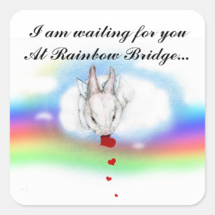 ICH BIN WARTETE… QUADRATISCHER AUFKLEBER