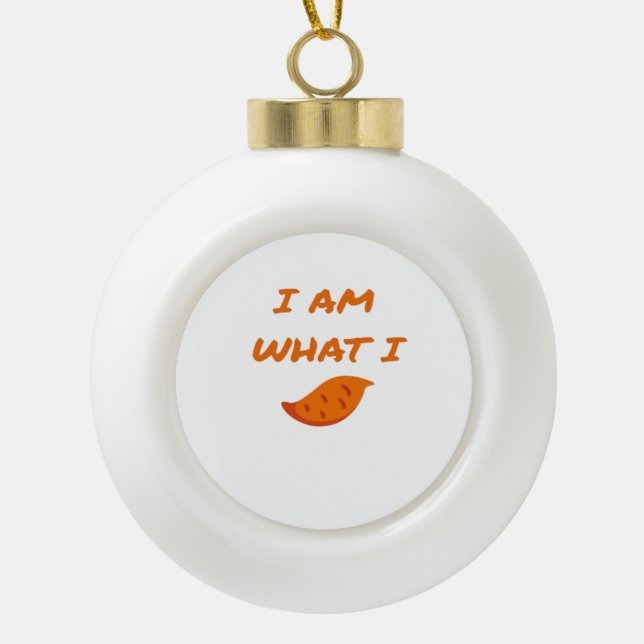 Ich bin was ich bin Classic Keramik Kugel-Ornament (Vorderseite)