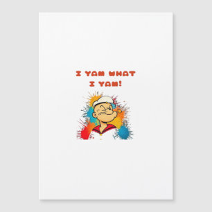 Ich bin, was ich bin Süßkartoffel-Erntedankfest Fa Magnetkarte