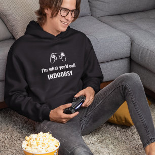 Ich bin, was Sie Indoorsy-Gamer nennen würden Hoodie