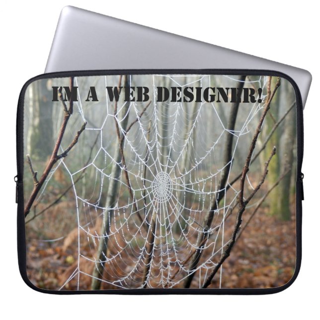 Ich bin Web-Designer! Laptop Sleeve (Vorderseite)