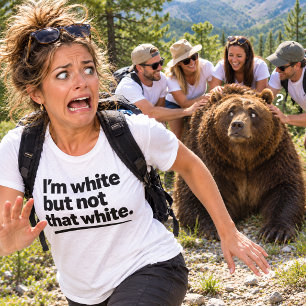 Ich bin weiß, aber nicht so weiß Lustige Aussage T-Shirt